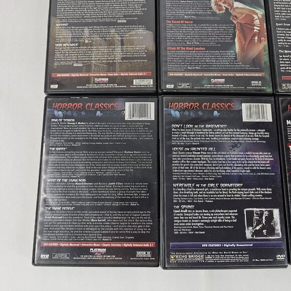 Horror Classics DVD Lot Set 6 Volumes 24 Movies Boxed Mega Pack Classic Monsters - Picture 9 of 12